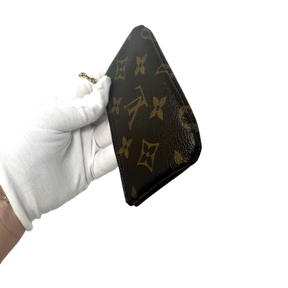 Louis Vuitton LV Monogram Key Coin Cles Zip Pouch Keychain - Picture 4 of 11
